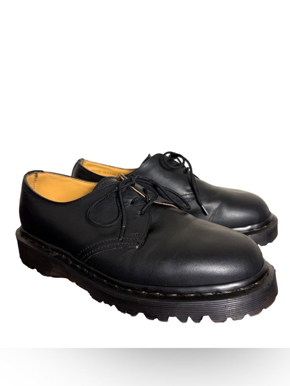 Dr Martens 1461 Black Leather Oxfords Big Kids Sz 4 UK Unisex School Shoe Preppy